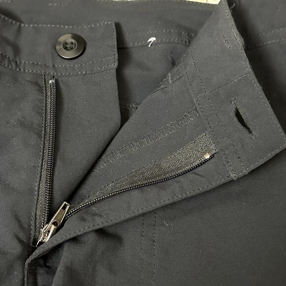 Patagonia Women Sz 6 Black Cropped Capri Cargo Athletic Outdoor Hiking Comfort - Picture 12 of 12